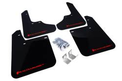 Rally Armor - Rally Armor MF2-UR-BLK/RD Black Mud Flap Red Logo - Image 1