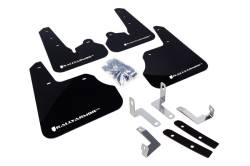 Rally Armor - Rally Armor MF22-UR-BLK/WH Black Mud Flap White Logo - Image 1