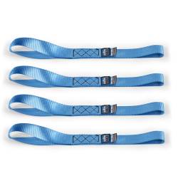 Mishimoto - Mishimoto BNRTC-TDHD-4BL Borne Off-Road HD Ratchet Tie-Down Kit 4-Pack Blue - Image 1