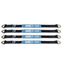 Mishimoto - Mishimoto BNRTC-TD-4BK Borne Off-Road Vehicle Ratchet Tie-Down Kit Black - Image 1