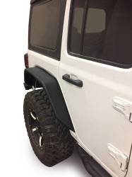 TrailFX - TrailFX JL05RF Fender Flare Flat 5.5" Tire Cover Black 1.5" Tubing w LED Pair - Image 2