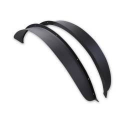 TrailFX - TrailFX BR006T Matte Black Flat Fender Flares 4.5" Tire Coverage Bolt-On Pair - Image 1