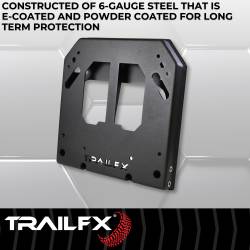 TrailFX - TrailFX BR009T Matte Black Spare Tire Carrier Spacer for Factory Mount 35" Max - Image 2