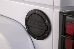 AMP Research - AMP AMP73000-01A Alloy Fuel Door Black Aluminum 07-18 Jeep Wrangler JK 2 Dr/4 Dr - Image 2
