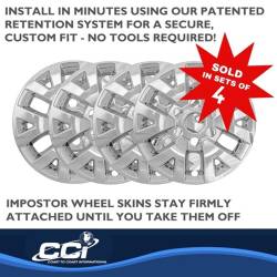 Coast To Coast - Coast To Coast IWCIMP445X 16" Wheel Skin 6 Split'spokes Chrome 4pc for Toyota - Image 2