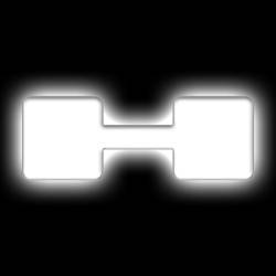 Oracle Lighting - Oracle 3140-H-001 Universal Illuminated LED Letter Badges Matte White Finish H - Image 1