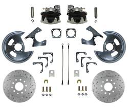 Leed Brakes - Leed Brakes RC1001X Rear Disc Brake Kit w/Drilled Rotors & Zinc Plated Calipers - Image 1
