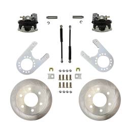 Leed Brakes - Leed Brakes RC6005 Rear Disc Brake Kit w/Plain Rotors & Zinc Plated Calipers - Image 1