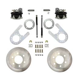 Leed Brakes - Leed Brakes RC6006 Rear Disc Brake Kit w/Plain Rotors & Zinc Plated Calipers - Image 1