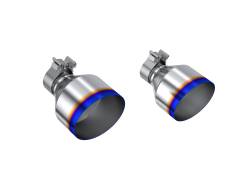 MBRP Exhaust - MBRP Exhaust T5202BE Tip 5" OD Out 2.125" ID 7.25" Length Single Wall BE T304 - Image 1