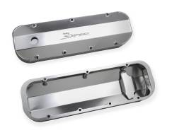Holley Sniper EFI - Holley Sniper EFI 890002 Valve Cover Fabricated Aluminum BBC Natural - Image 5