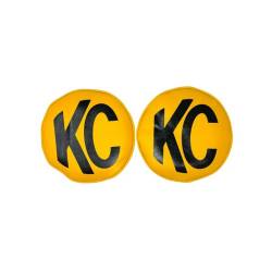 KC Hilites - KC HiLiTES 5801 Retro Soft Vinyl 8" Light Cover Blck KC Pair - Image 1