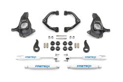 Fabtech - Fabtech FTS21130 3.5" Uniball UCA Lift Kit w/Shocks for 11-13 GM 2500HD 3500HD - Image 1