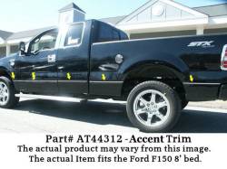 Quality Automotive Accessories - Quality Automotive AT44312 Side Accent Trim 04-14 Ford F150 - Image 1