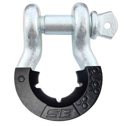 Smittybilt - Smittybilt 23047 3/4" D-Ring Shackle w/Isolator Zinc Finish 9500 lb Rating - Image 1