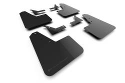 Rally Armor - Rally Armor MF128-UR-BLK-MBK Black Mud Flap Metallic Black Logo - Image 1