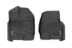 Rough Country Suspension Systems - Rough Country Front Floor Liners Black 15-24 Ford F150 FF-5151 - Image 1