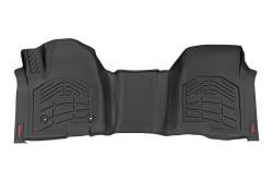 Rough Country Suspension Systems - Rough Country SM2165 Floor Mats Front Over Hump Crew for Chevy/GMC 1500/250 - Image 1