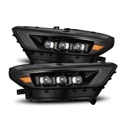 AlphaRex - AlphaRex 880114 Alpha Black LED Projector Headlights for 15-17 Ford Mustang - Image 1