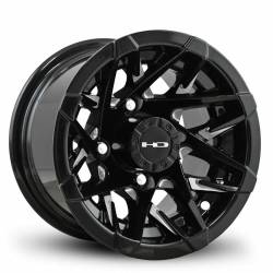 HD Wheels - HD Wheels Canyon 10x7 4x4.0 -14mm Gloss Black/Milled CY107042-14ML3 - Image 1