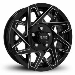 HD Wheels - HD Wheels Canyon 14x5.5 5x4.5 0mm Gloss Black/Milled CY1455650GB-M - Image 1