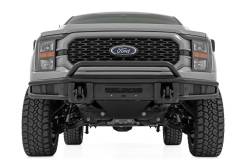Rough Country Suspension Systems - Rough Country Tubular Black Front Bumper 21-23 Ford F150 51216 - Image 2