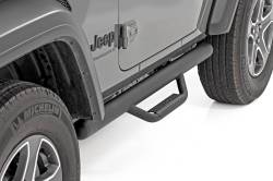 Rough Country Suspension Systems - Rough Country 3" Drop Step Nerf Bars Black for Jeep Wrangler JL 2DR RCJ1846B - Image 3