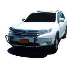 Black Horse Off Road - Black Horse 15TYHGSS-14 Stainless Front Bumper Guard for 14-19 Toyota Highlander - Image 1