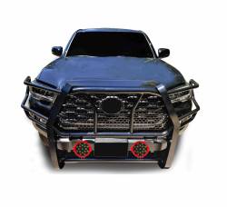 Black Horse Off Road - Black Horse RU-TOTA16-B-PLR Black HD Guard w/LED's for 16-23 Toyota Tacoma - Image 2