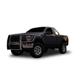Black Horse Off Road - Black Horse 17FP32MSS SS Grille Guard for 15-25 Ford F150 - Image 2