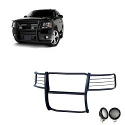 Black Horse Off Road - Black Horse 17A037400MA-PLFB Black Grille Guard w/LED for Avalanche/Suburban - Image 1