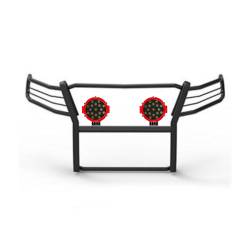 Black Horse Off Road - Black Horse 17A035700A2MA-PLR Black Grille Guard w/LED for 07-13 Silverado 1500 - Image 2