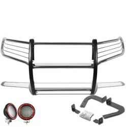 Black Horse Off Road - Black Horse 17A080202MSS-PLFR SS Grille Guard w/LED for 11-21 Jeep G Cherokee - Image 2