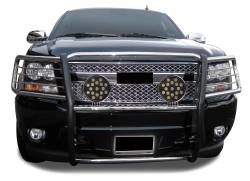 Black Horse Off Road - Black Horse 17A037400MSS-PLB Black Grille Guard w/LED Avalanche/Suburban/Tahoe - Image 2