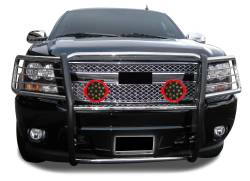 Black Horse Off Road - Black Horse 17A037400MSS-PLR SS Grille Guard w/LED Avalanche/Suburban/Tahoe - Image 2