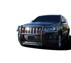 Black Horse Off Road - Black Horse 17A080202MSS-PLR SS Grille Guard w/LED for 11-21 Jeep Grand Cherokee - Image 2