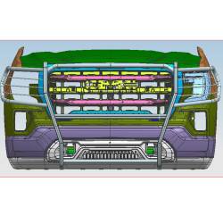 Black Horse Off Road - Black Horse 17GS11MA Black Grille Guard for 19-21 GMC Sierra 1500 - Image 1