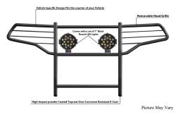Black Horse Off Road - Black Horse 17FJ31MA-PLB Black Grille Guard w/LED for 20-24 Ford Explorer - Image 2