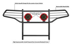 Black Horse Off Road - Black Horse 17FJ31MA-PLR Black Grille Guard w/LED for 20-24 Ford Explorer - Image 2