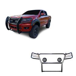 Black Horse Off Road - Black Horse 17FP10MA-PLFB Black Grille Guard w/LED for 19-23 Ford Ranger - Image 1