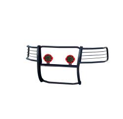 Black Horse Off Road - Black Horse 17FP28MA-PLR Black Grille Guard w/LED for 04-08 Ford F150 - Image 2