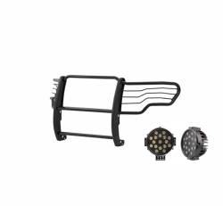 Black Horse Off Road - Black Horse 17FP30MA-PLB Black Grille Guard w/LED for 09-14 Ford F150 - Image 2