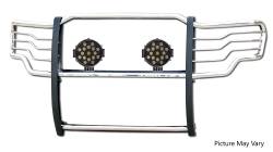 Black Horse Off Road - Black Horse 17FP30MSS-PLB SS Grille Guard w/LED for 09-14 Ford F150 - Image 2