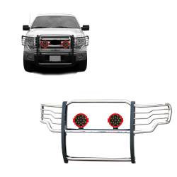 Black Horse Off Road - Black Horse 17FP30MSS-PLR SS Grille Guard w/LED for 09-14 Ford F150 - Image 1