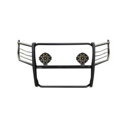 Black Horse Off Road - Black Horse 17FP32MA-PLB Black Grille Guard w/LED for 15-25 Ford F150 - Image 2