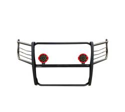 Black Horse Off Road - Black Horse 17FP32MA-PLR Black Grille Guard w/LED for 15-25 Ford F150 - Image 2