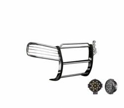 Black Horse Off Road - Black Horse 17GD26MSS-PLB SS Grille Guard w/LED for 02-09 GMC Envoy - Image 2