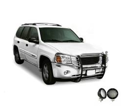 Black Horse Off Road - Black Horse 17GD26MSS-PLFB SS Grille Guard w/LED for 02-09 GMC Envoy - Image 2