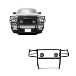 Black Horse Off Road - Black Horse 17GS10MA-PLFB Black Grille Guard w/LED for 07-13 GMC Sierra 1500 - Image 1