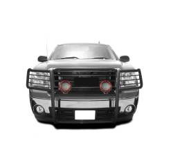 Black Horse Off Road - Black Horse 17GS10MA-PLFR Black Grille Guard w/LED for 07-13 GMC Sierra 1500 - Image 2